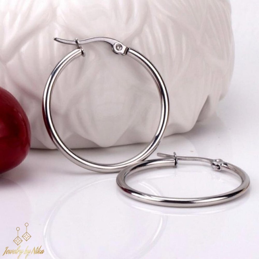 NEW Silver Circle Of Life Dainty Minimalist Boho Luxury Earrings
